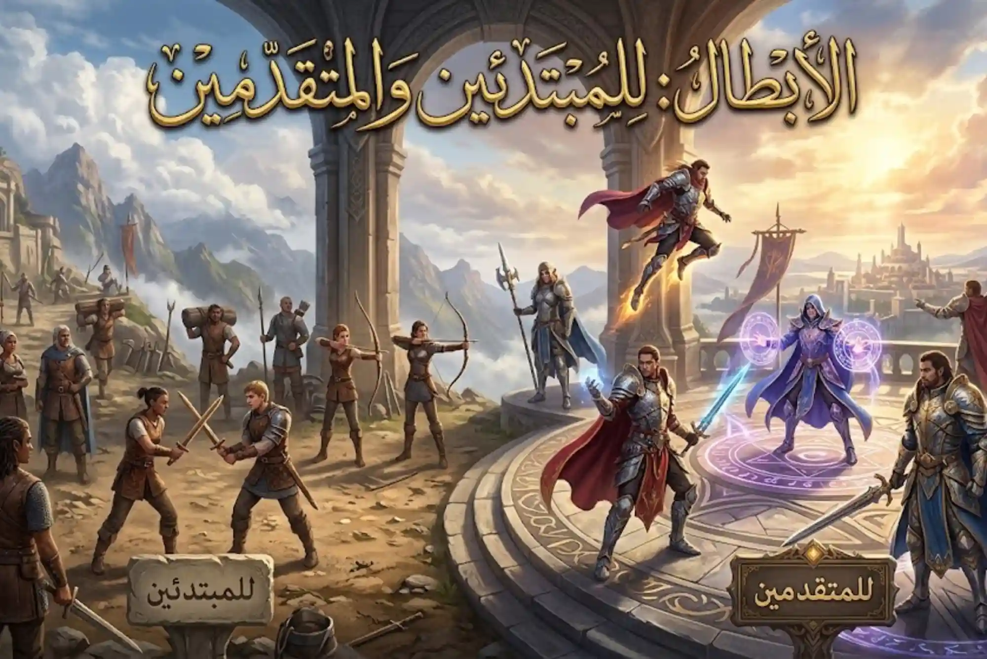 الأبطال للمبتدئين والمتقدمين