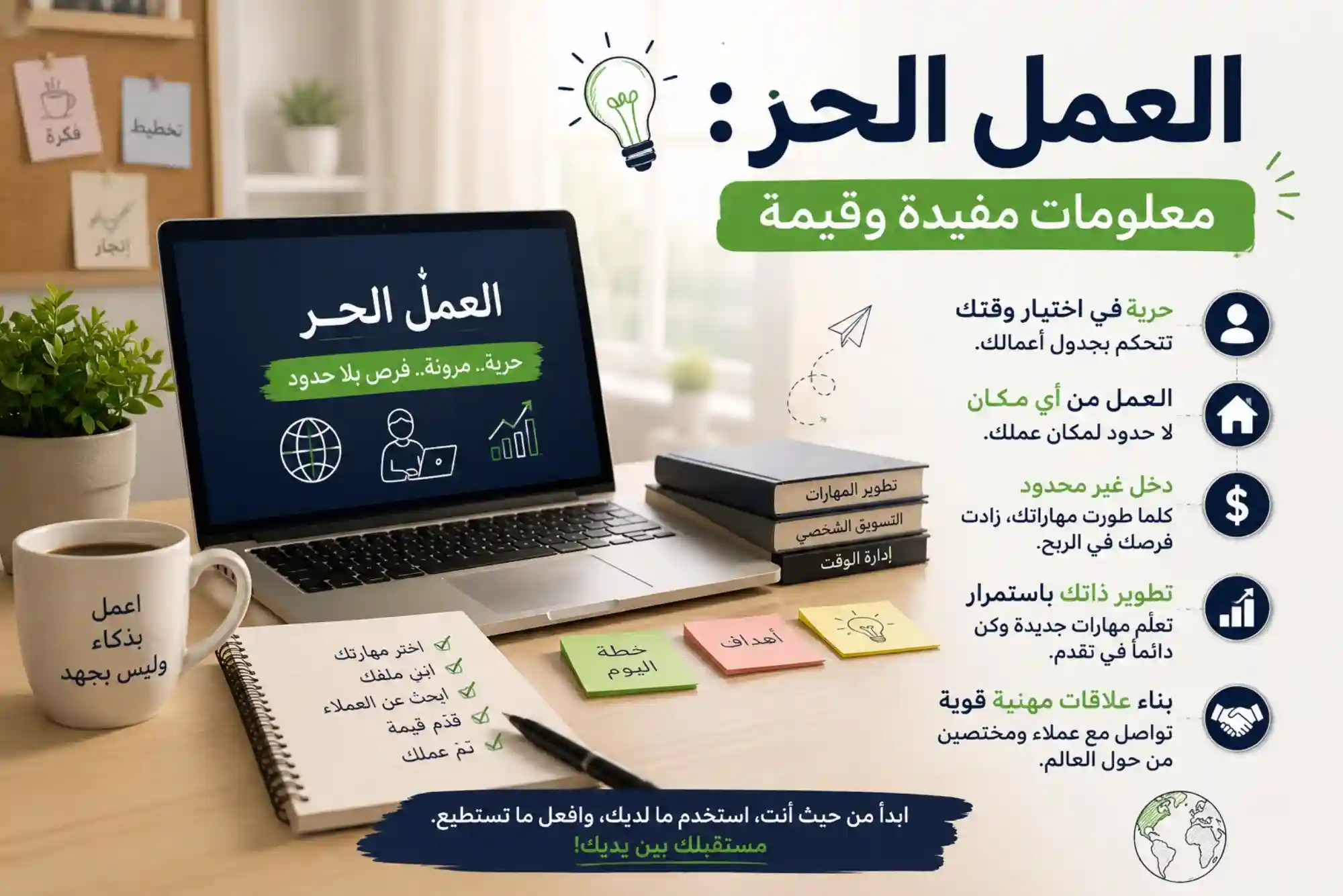 العمل الحر معلومات مفيدة وقيمة